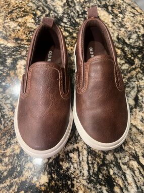 Old Navy Brown Slip-On Kids Sneakers with White Sole